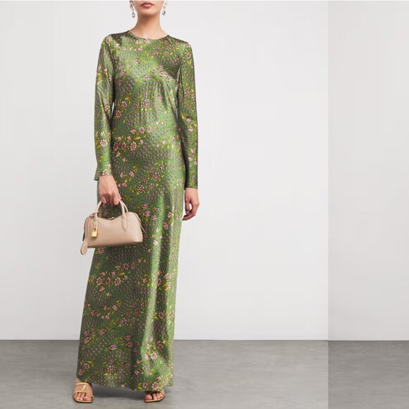 Veronica Beard Multi Silk-Blend Gemma Maxi Dress - Picture 1 of 15